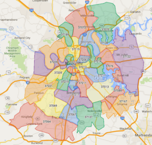 Nashville zip codes